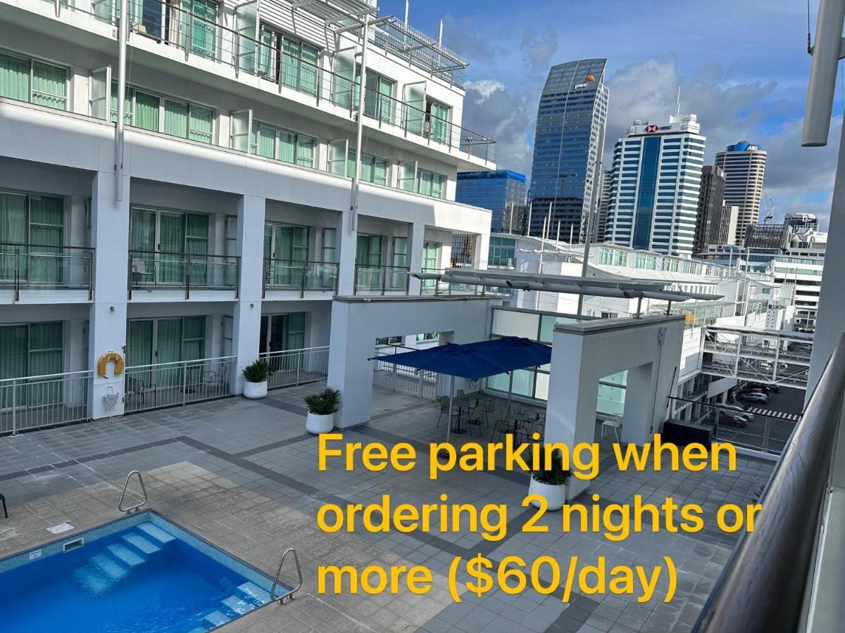 Waterfront Seaview Hotel Apartment - Same Building Block As Auckland Hilton ภายนอก รูปภาพ