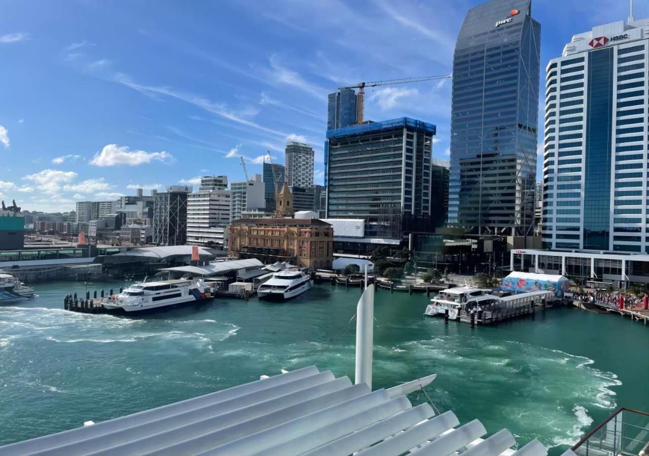 Waterfront Seaview Hotel Apartment - Same Building Block As Auckland Hilton ภายนอก รูปภาพ